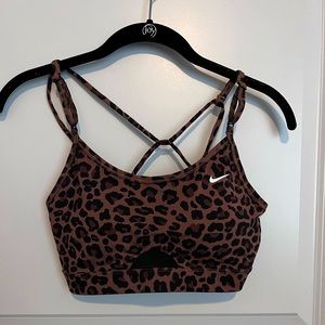 Nike Pro Glitter Cheetah Sports Bra